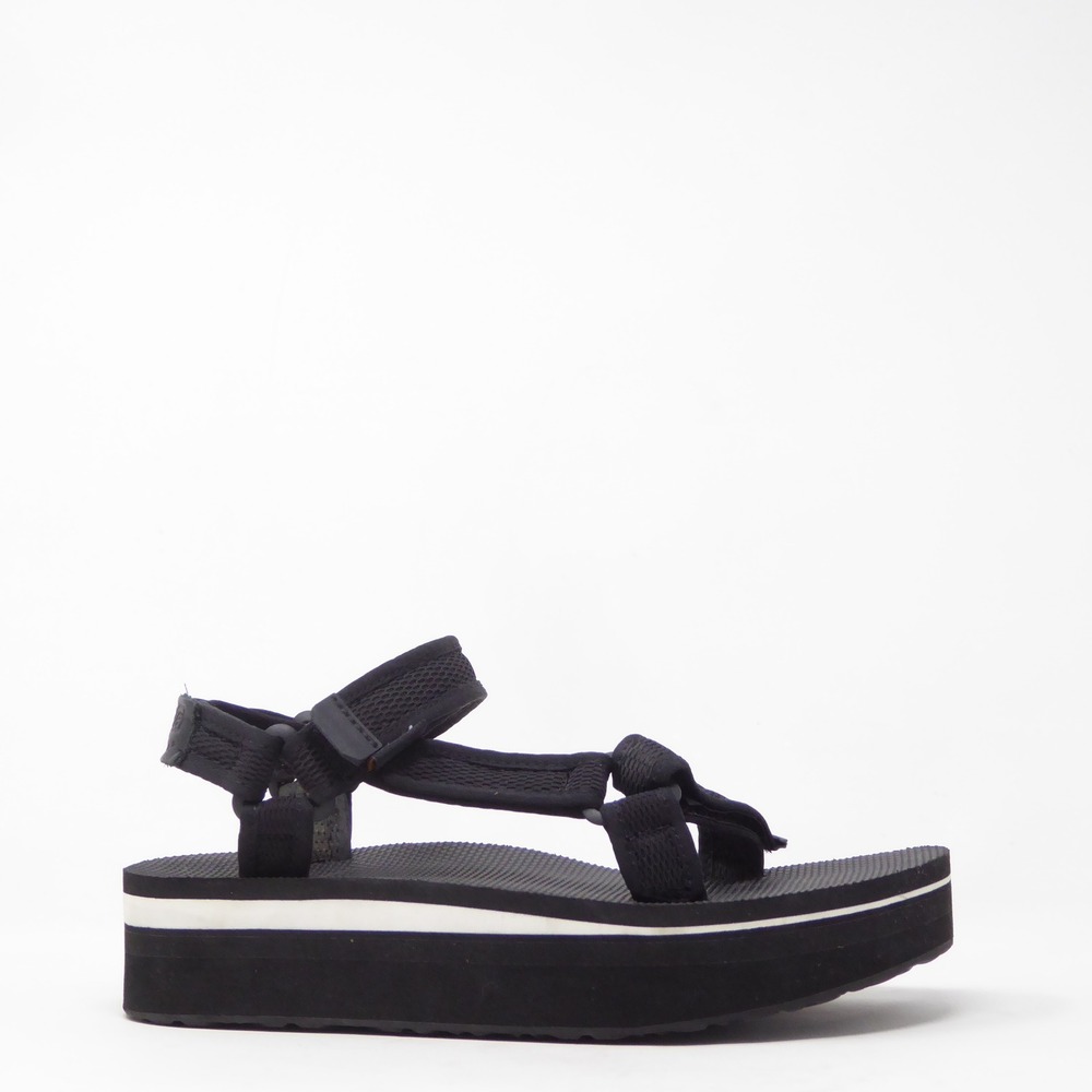 Teva Flatform Universal Women Sandals Black Mesh 8